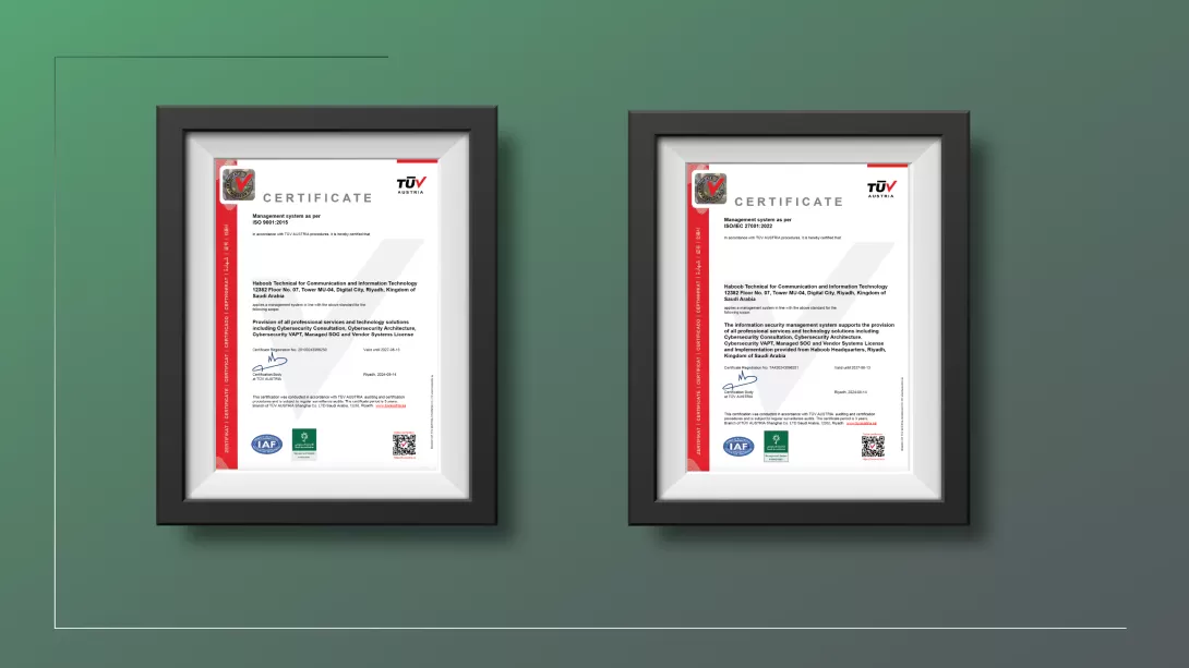 We continue our leadership by achieving ISO 9001 and ISO 27001 certifications